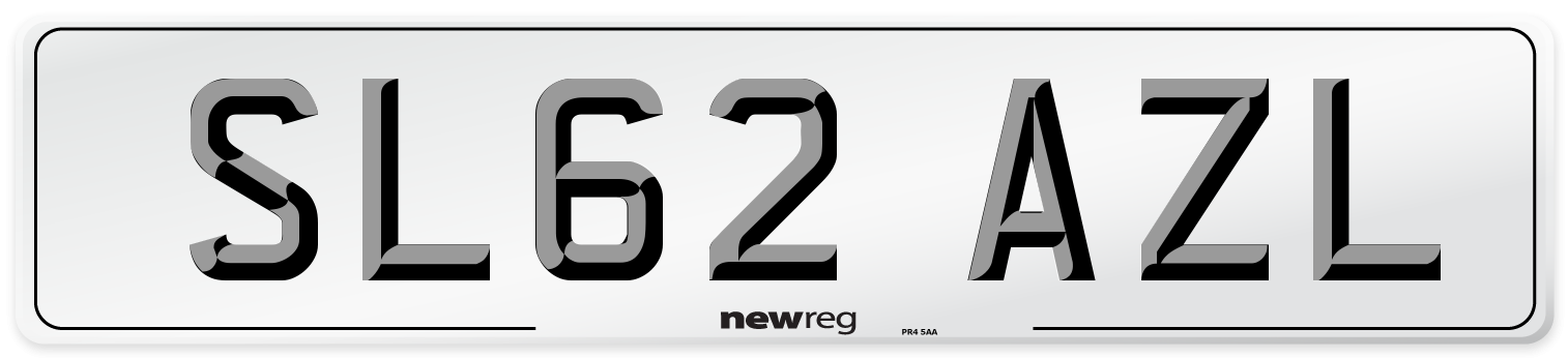 SL62 AZL Number Plate from New Reg